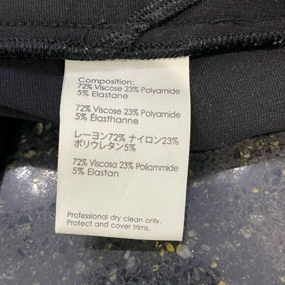 3.1 Philip Lim Black Ponte Knit Pants - Picture 3 of 5